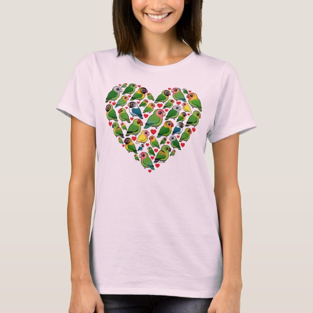 Camiseta Coração dos Lovebirds (Frente)