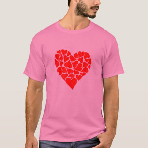 Camiseta Coração dos T-Camisa-Namorados dos homens