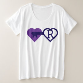 Camiseta Coração e chave