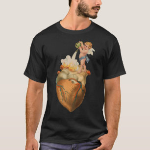 Camiseta Coração em Chamas