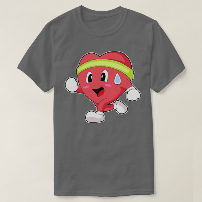 Camiseta Coração em Execução (Frente do Design)