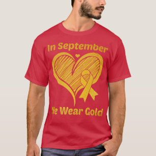 Camiseta Coração Em Setembro Vestimos Cancer A Da Infância