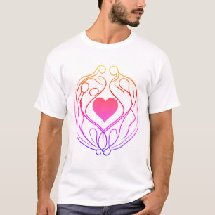 Camiseta Coração Encantado: Design de Símbolo de Amor Único