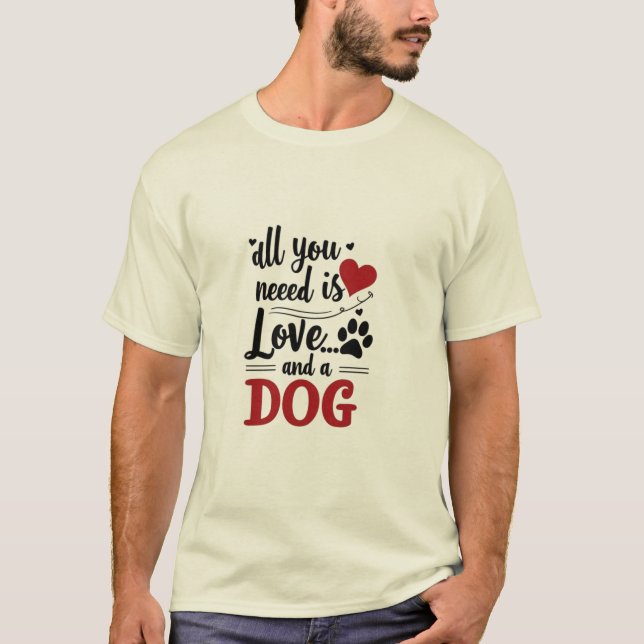 Camiseta Coração encontra pata (Frente)