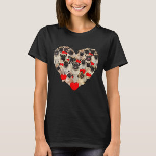 Camiseta Coração Engraçada Adorando Dia de os namorados Cac