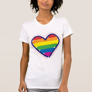 Camiseta Coração Espírito orgulho gay