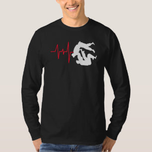 Camiseta Coração Esporte Judo MartialHeart Line