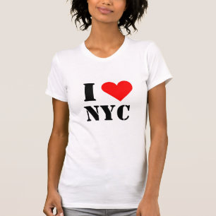 Camiseta Coração Eu Amo NYC