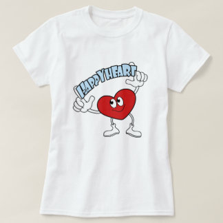 Camiseta Coração Feliz – Design de Amor de Desenho