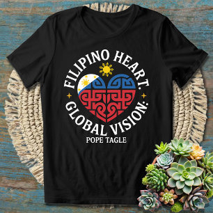 Camiseta Coração Filipino Visão Global Papa Tagle