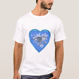 Camiseta Coração Floral do Olho Místico