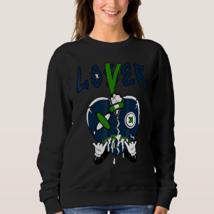 Camiseta Coração Gotejando Streetwear Corajoso Azul 13s Com