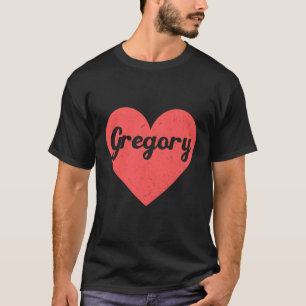 Camiseta Coração Gregório - Primeiros Nomes E Corações Ador