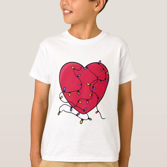 Camiseta Coração iluminado (Frente)