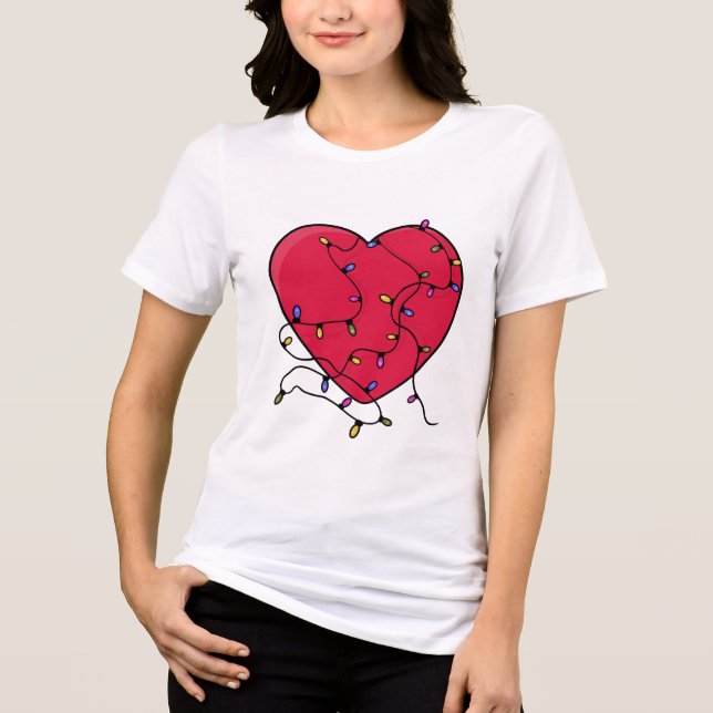 Camiseta Coração iluminado (Frente)