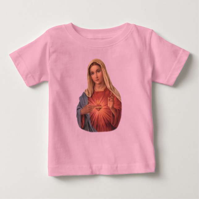 Camiseta Coração imaculado de Mary (Frente)