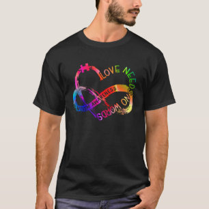 Camiseta Coração Infinito Amor Conscientização do Autismo N