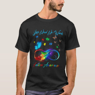 Camiseta Coração Infinito Amor Conscientização do Autismo N