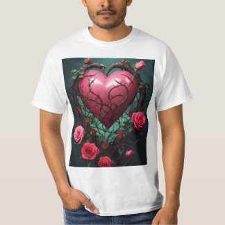 Camiseta Coração Ininterrupto Com Amor