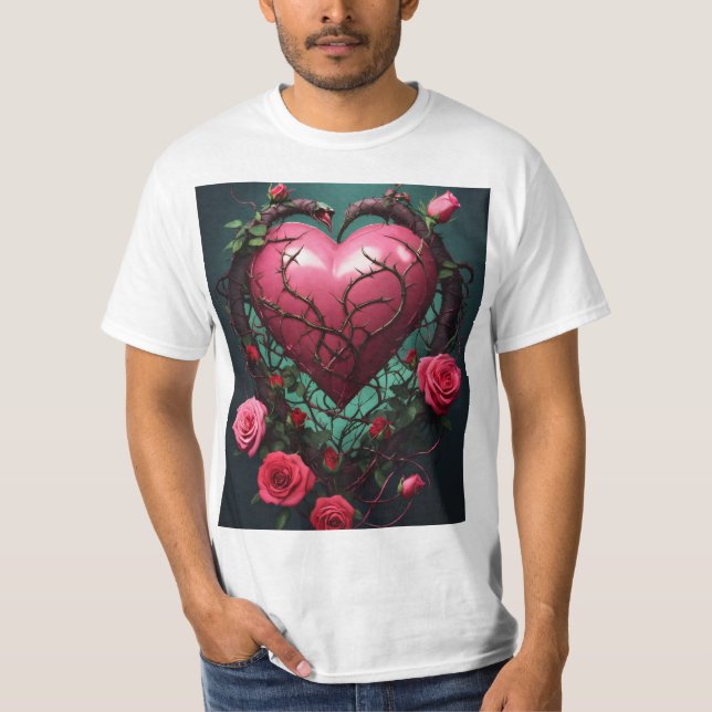 Camiseta Coração Ininterrupto Com Amor (Frente)