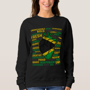 Camiseta Coração Jamaicano Orgulhoso Bandeira Jamaica Heran