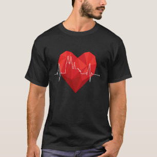Camiseta Coração latejante da paisagem urbana de Colônia Al