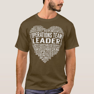 Camiseta Coração Líder da Equipe de Operações