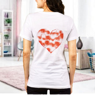 Camiseta Coração Marmoreado