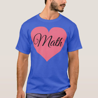 Camiseta coração matemático
