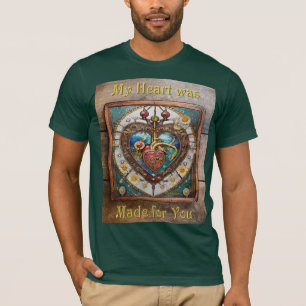 Camiseta Coração Mecânico Série Steampunk Anatômica