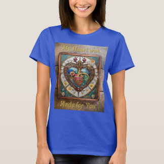 Camiseta Coração Mecânico Série Steampunk Anatômico