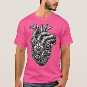 Camiseta Coração Mecânico Steampunk