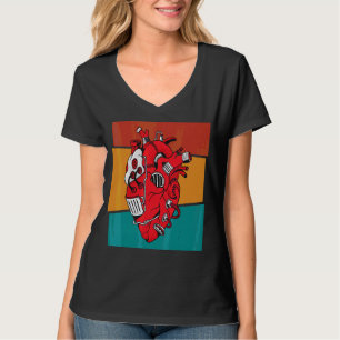Camiseta Coração Mecânico Vintage Steampunk