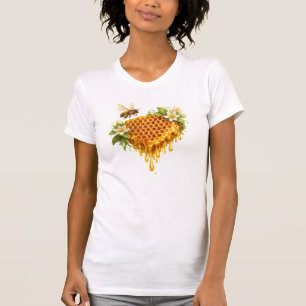 Camiseta Coração Mel Gotejante