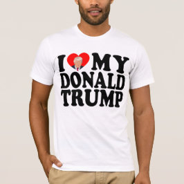 Camiseta Coração Meu Donald Trump 47º Presidente