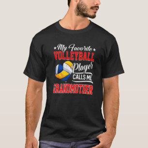 Camiseta Coração Meu Jogador De Voleibol Favorito Me Chama 