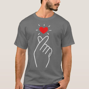 Camiseta Coração Mínimo dos Dedos