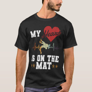 Camiseta Coração Na Esteira Luta Livre Esporte Lutador