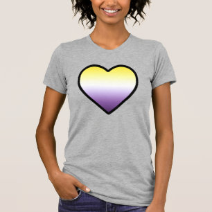 Camiseta Coração não binária