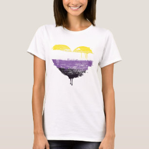 CAMISETA CORAÇÃO NÃO BINÁRIA