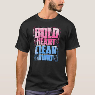 Camiseta Coração Negrito, Mente Limpa