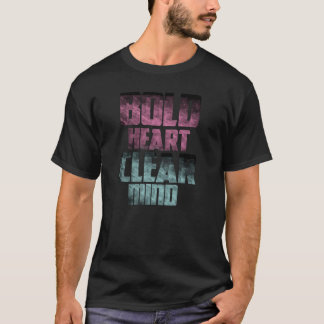 Camiseta Coração Negrito, Mente Limpa