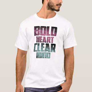 Camiseta Coração Negrito, Mente Limpa