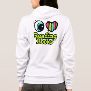 Camiseta Coração Olho Brilhante Eu Adoro Ler Livros