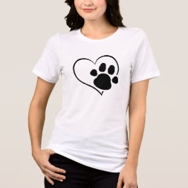 Camiseta Coração para Cães
