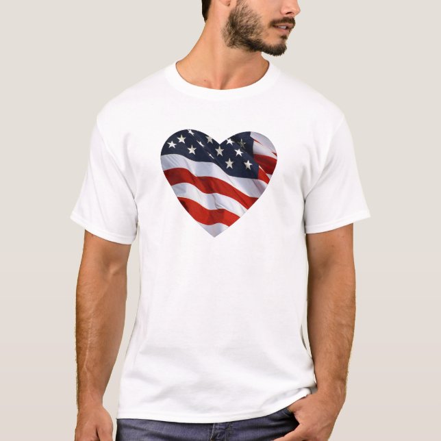 Camiseta Coração patriótico (Frente)