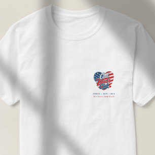 Camiseta Coração Patriótico do Clube dos Pais Legais Person