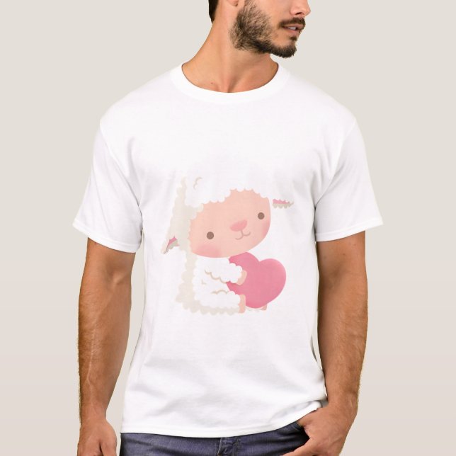 Camiseta Coração Pequeno Abraço De Lâmpada (Frente)