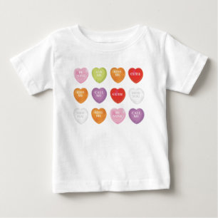 Camiseta Coração Personalizado da Vintagem de Corte de di