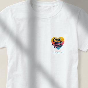 Camiseta Coração personalizado do "Clube das Mães Legais"